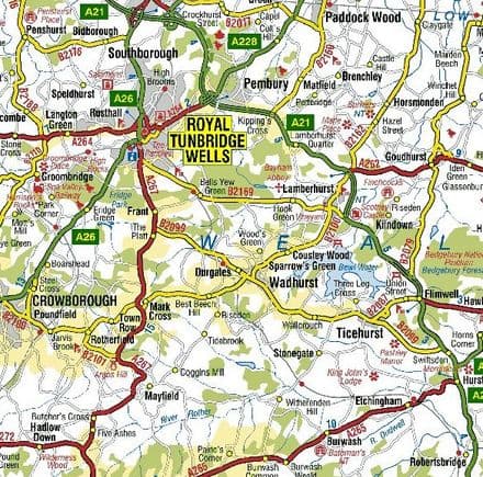 Build Your Own A-Z Road Map - Great Britain