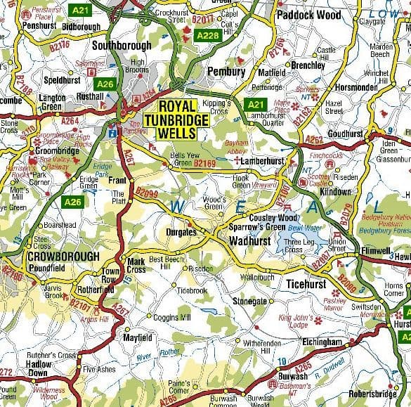 Build Your Own A-Z Road Map - Great Britain