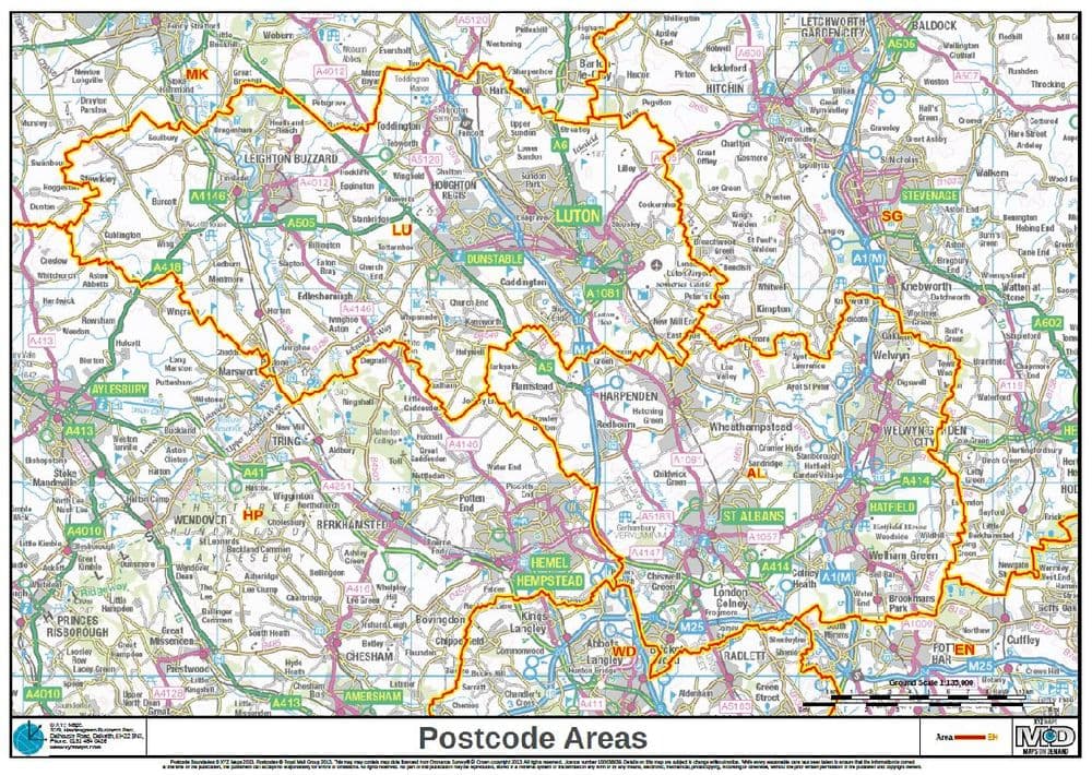 Build Your Own Map Postcode Areas Map