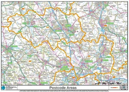 Build Your Own Map Postcode Areas Map