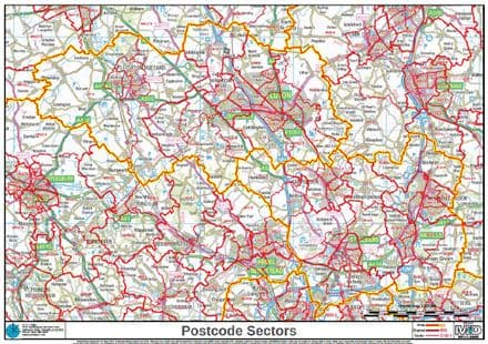 Build Your Own Map Postcode Sectors Map