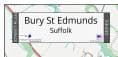 Bury St Edmunds Street Map - 2024