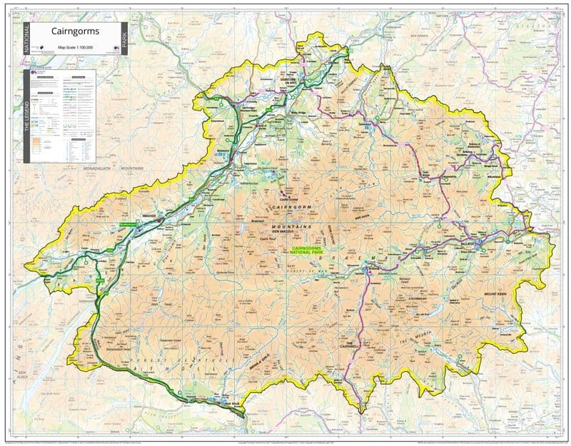 Cairngorms National Park - Wall Map