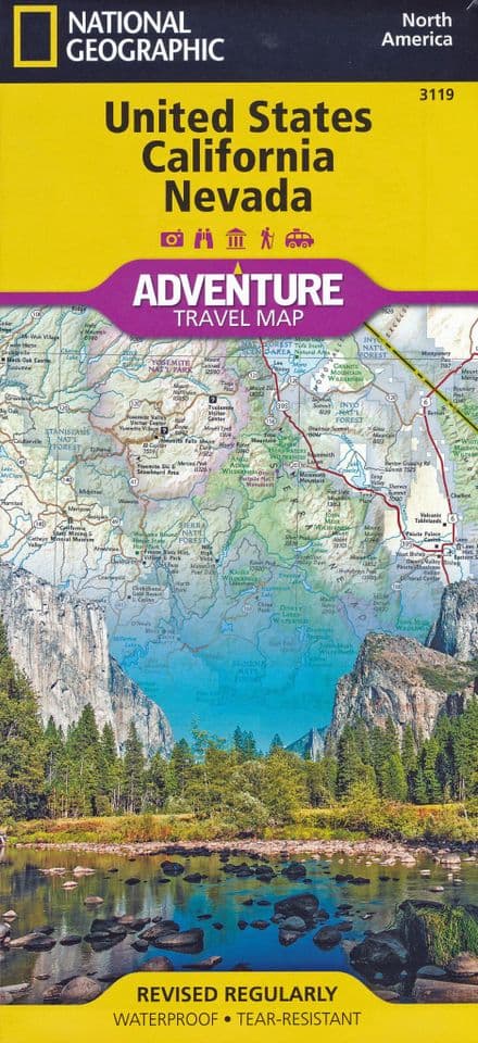 California & Nevada - Adventure Map - National Geographic