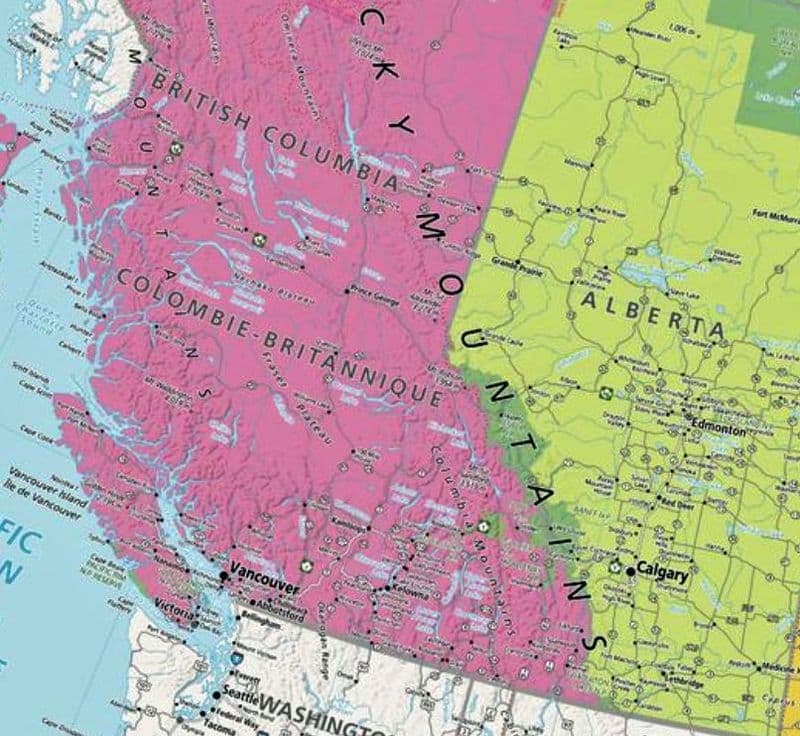 Canada Political Wall Map - Compact - Map Sherpa