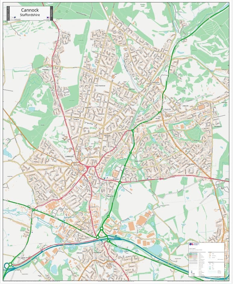 Cannock Street Map - 2024