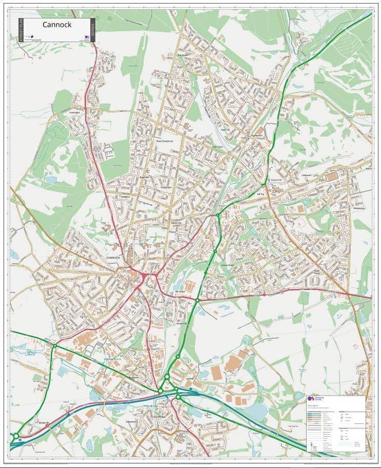 Cannock Street Map