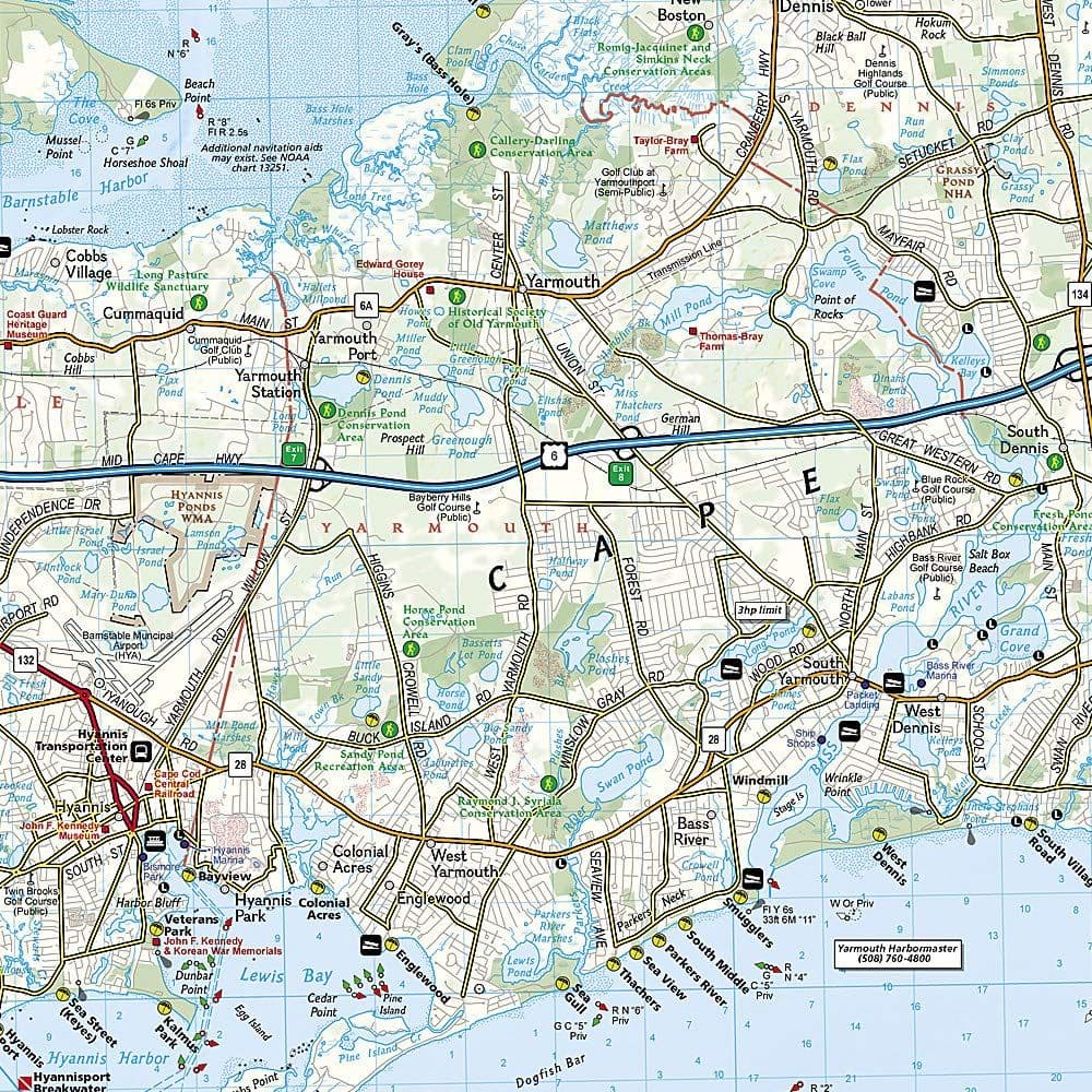 Cape Cod - Recreation Map - National Geographic
