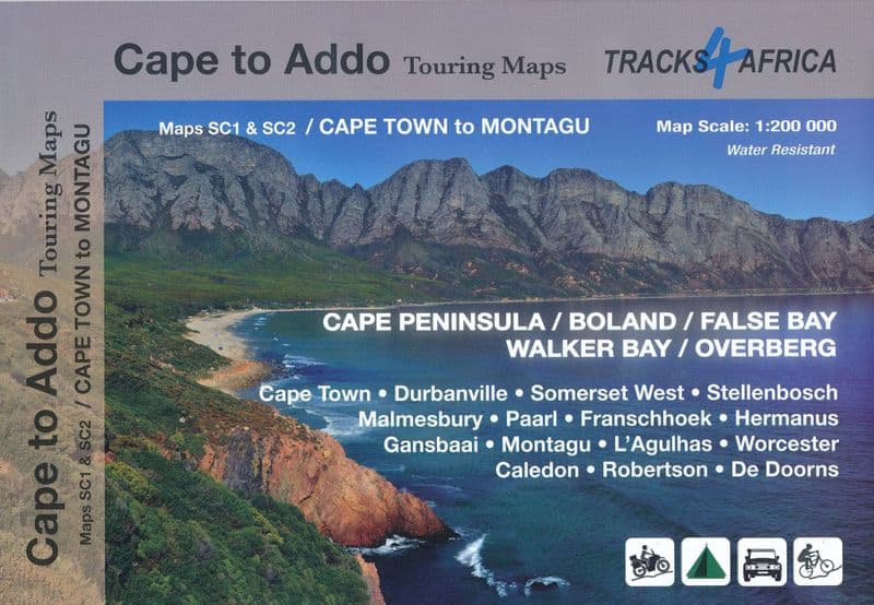 Cape Town to Montagu: Maps SC1 & SC2 - Tracks4Africa