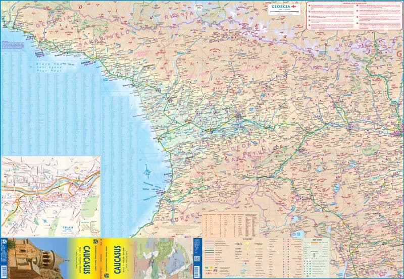 Caucasus Region Travel Map - ITM