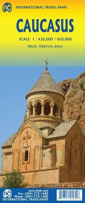 Caucasus Region Travel Map - ITM