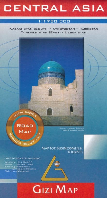 Central Asia - Road Map - Gizi