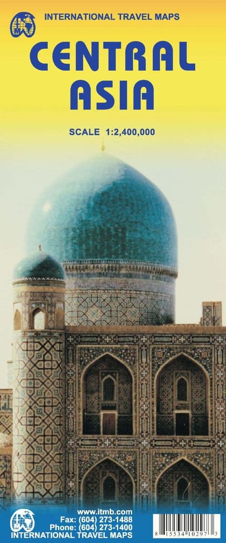 Central Asia Travel Reference map