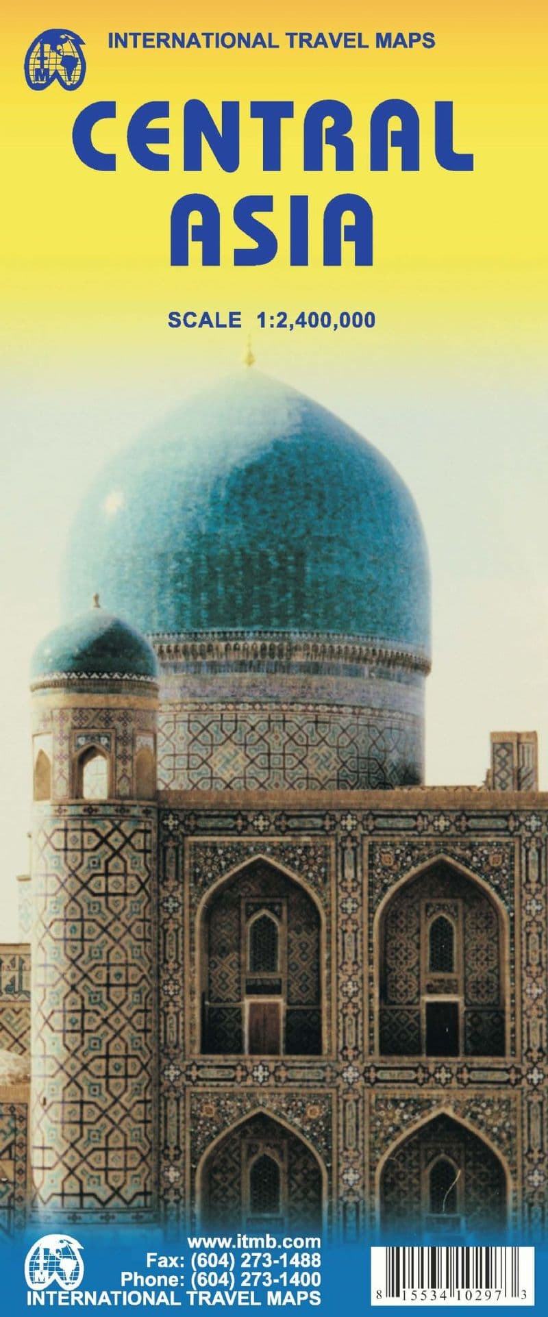 Central Asia Travel Reference map