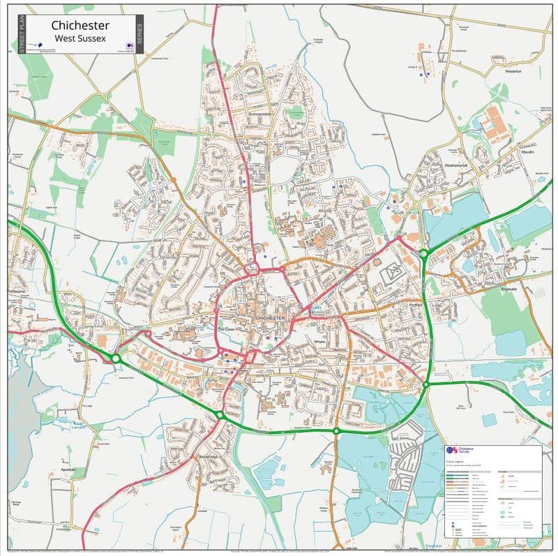 Chichester Street Map - 2024
