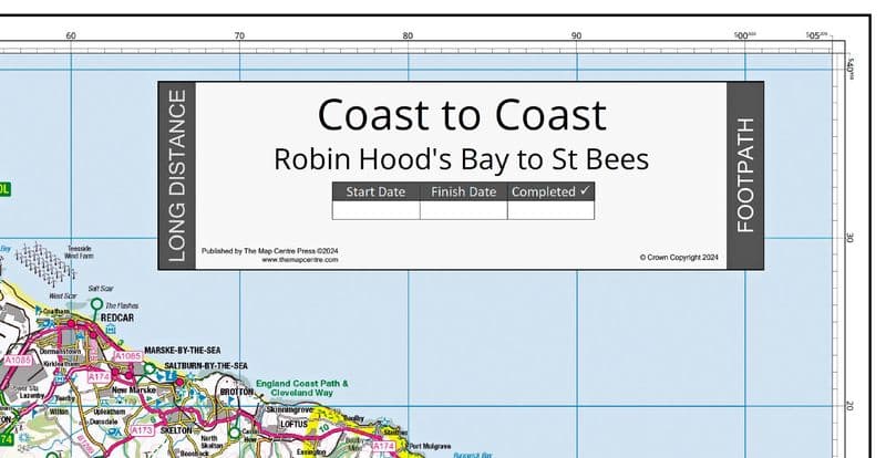 Coast to Coast - Wall Map