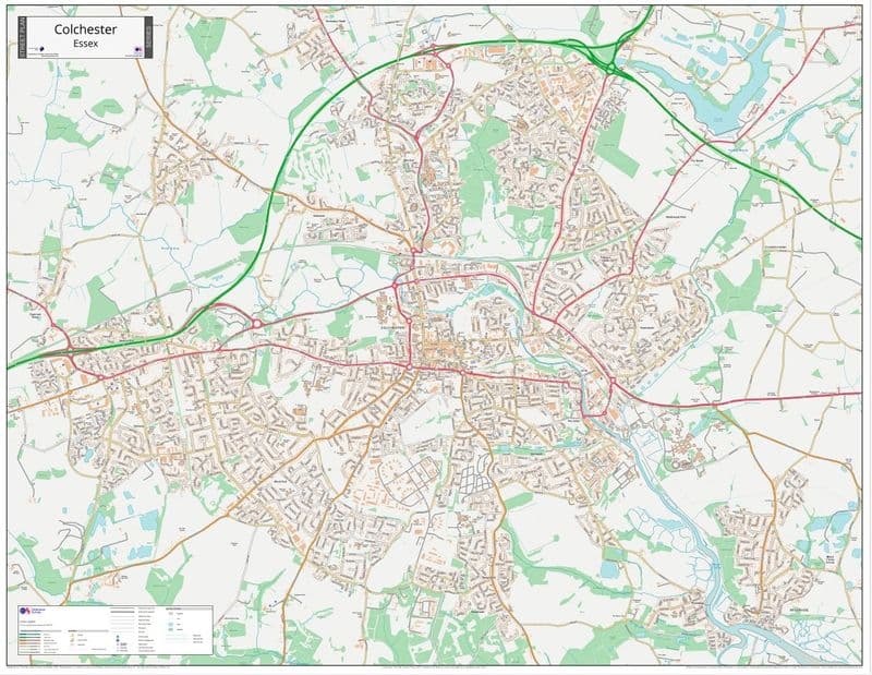 Colchester Street Map - 2024