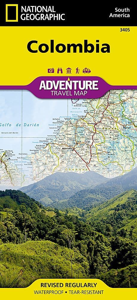 Colombia Adventure Map - National Geographic