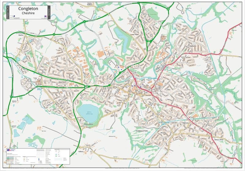 Congleton Street Map - 2024