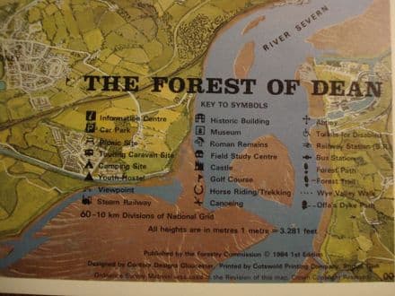 Contour Map of The Forest of Dean