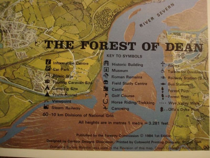 Contour Map of The Forest of Dean