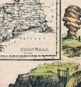 Cornwall - by 'Reuben Ramble' - Reproduction County Map