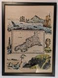 Cornwall - by 'Reuben Ramble' - Reproduction County Map