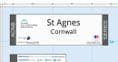 Cornwall - St Agnes - AONB Wall Map - 2024