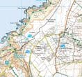 Cornwall - St Agnes - AONB Wall Map - 2024