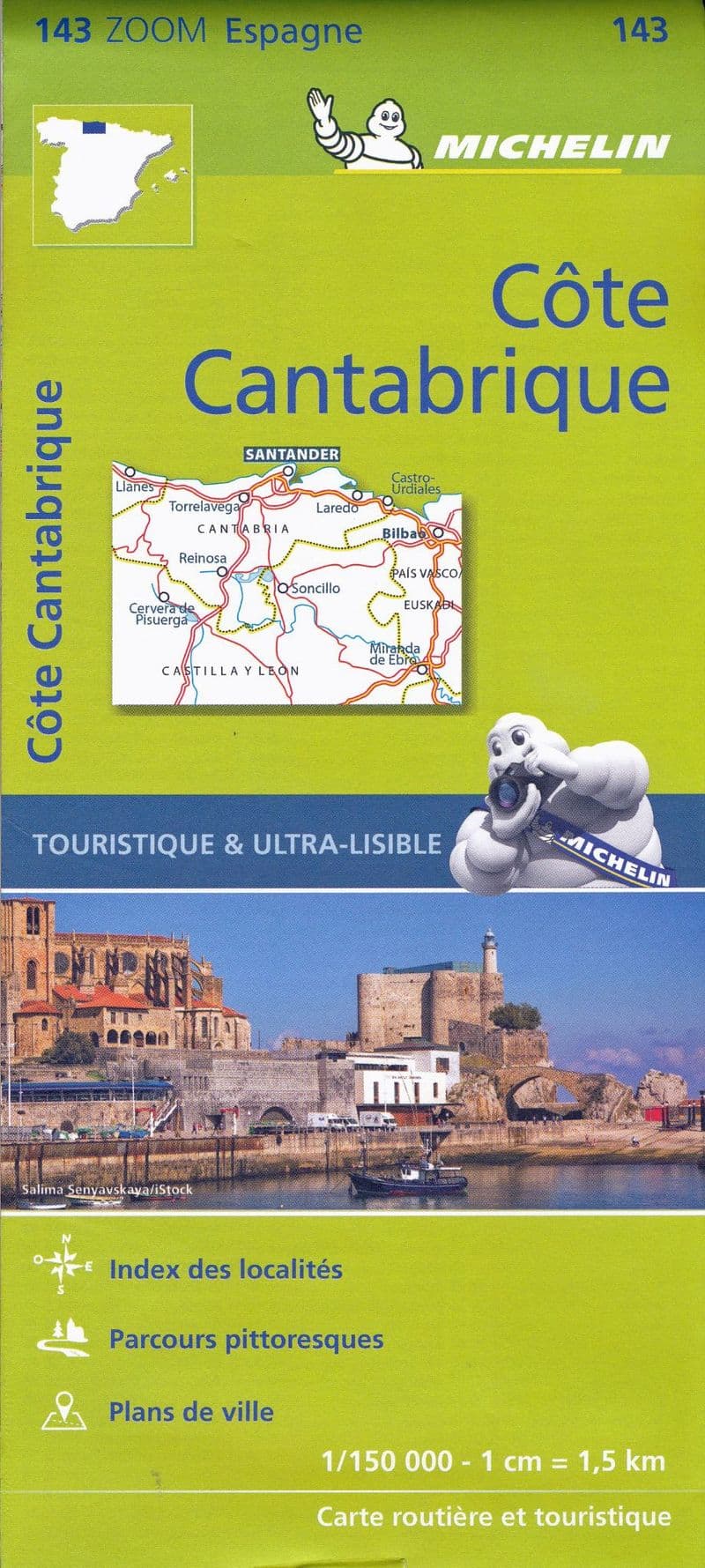 Costa de Cantabria - Cantabrique - Michelin Zoom Map - 143