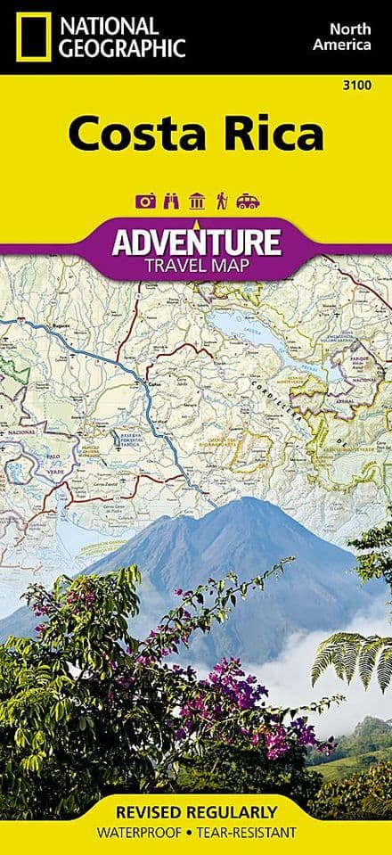 Costa Rica Adventure Map - National Geographic