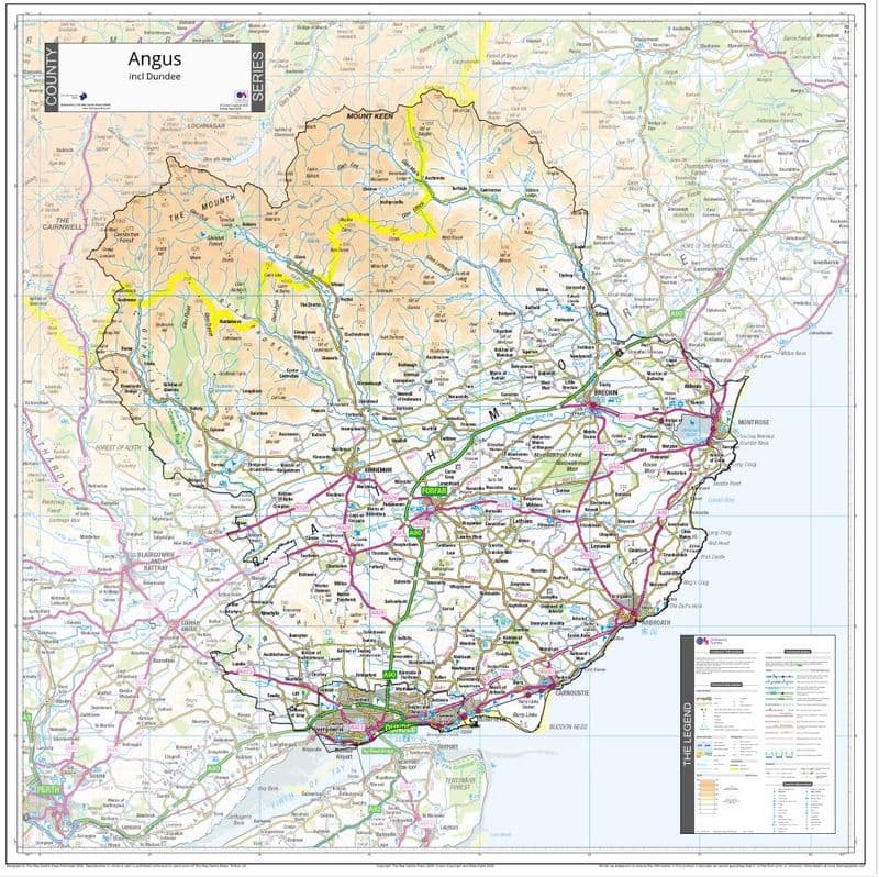 County Map of Angus - 2026