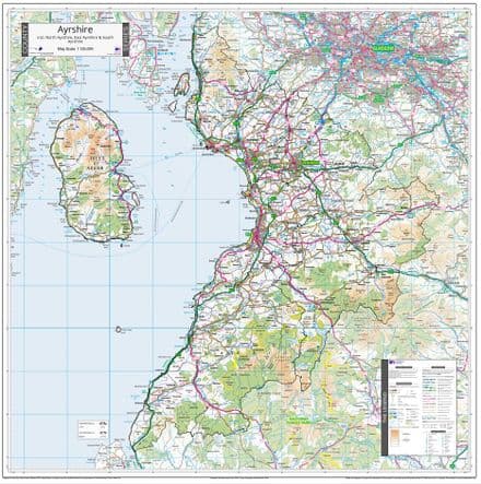 County Map of Ayrshire - 2024
