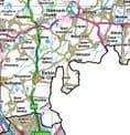County Map of Bedfordshire - White Background