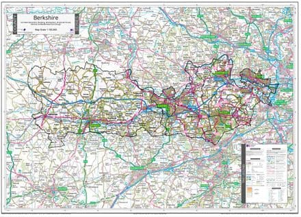 County Map of Berkshire - 2024