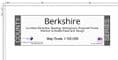 County Map of Berkshire - White Background