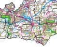 County Map of Berkshire - White Background