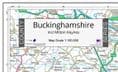 County Map of Buckinghamshire - 2024
