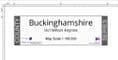 County Map of Buckinghamshire - White Background.