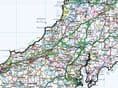 County Map of Cornwall - 2024