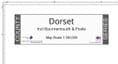 County Map of Dorset - White Background