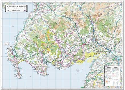 County Map of Dumfries & Galloway - 2024