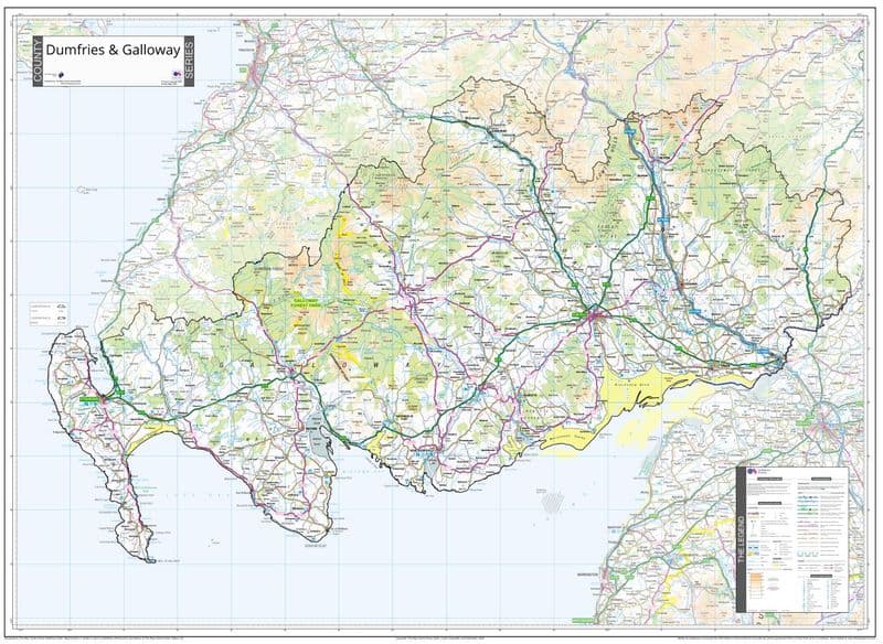 County Map of Dumfries & Galloway - 2026