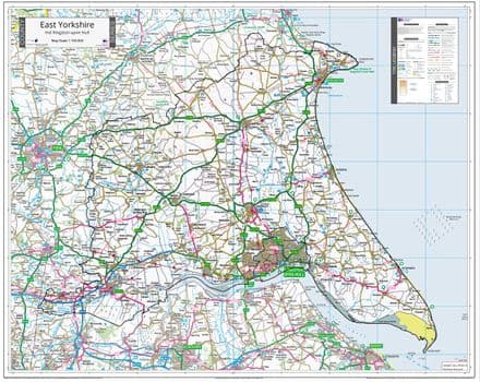 County Map of East Yorkshire - 2024