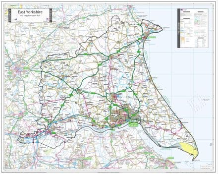 County Map of East Yorkshire - 2026