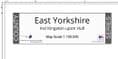 County Map of East Yorkshire - White Background