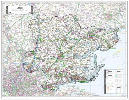 County Map of Essex - 2026