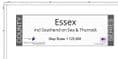County Map of Essex - White Background