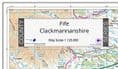 County Map of Fife & Clackmannanshire - 2024