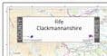 County Map of Fife & Clackmannanshire - 2026